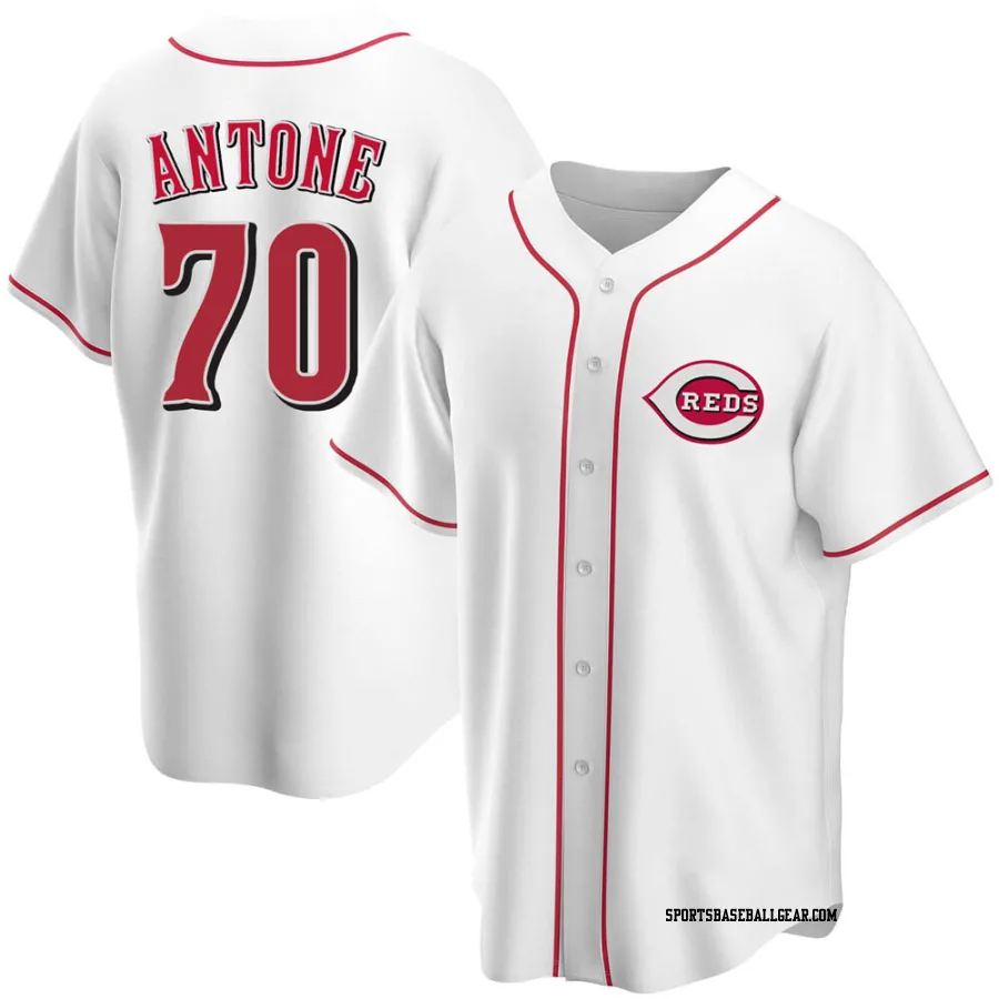 Tejay Antone Youth Cincinnati Reds White Replica Home Jersey