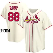 Tekoah Roby Men's St. Louis Cardinals Cream Replica Alternate Jersey