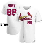 Tekoah Roby Men's St. Louis Cardinals White Authentic Home Jersey