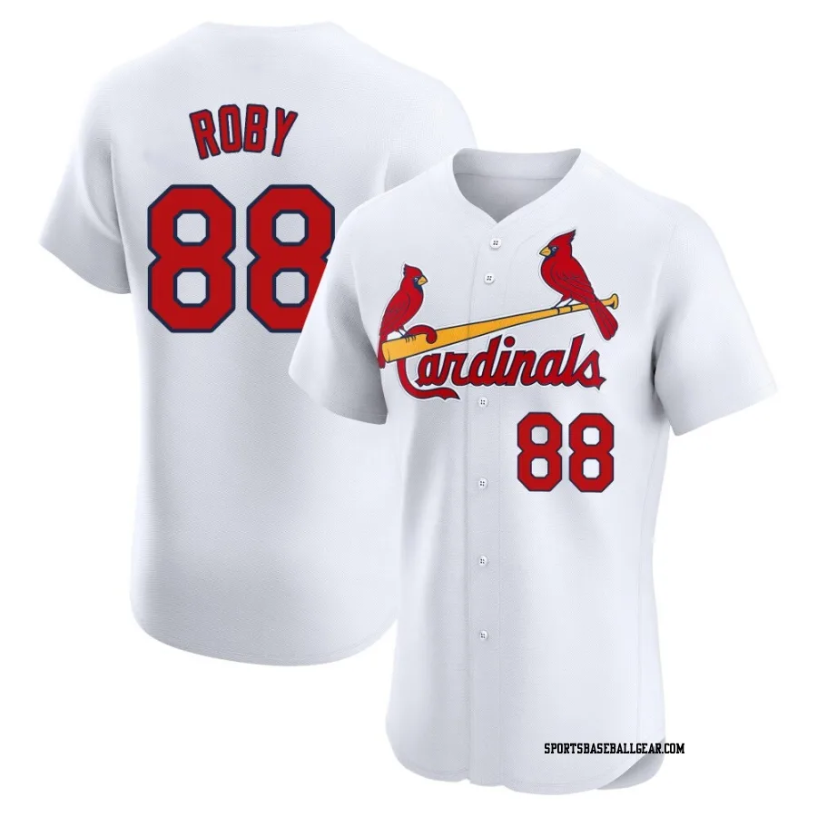 Tekoah Roby Men's St. Louis Cardinals White Elite Home Jersey