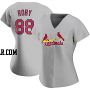 Tekoah Roby Women's St. Louis Cardinals Gray Replica Road Jersey