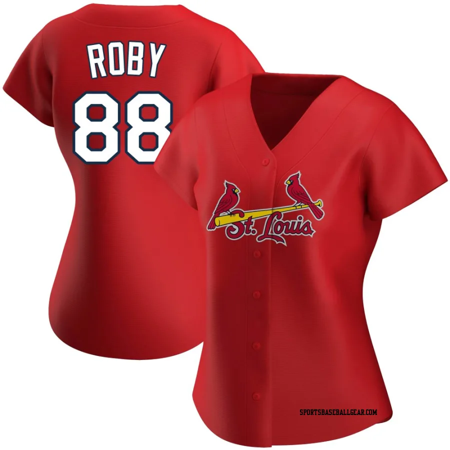 Tekoah Roby Women's St. Louis Cardinals Red Authentic Alternate Jersey