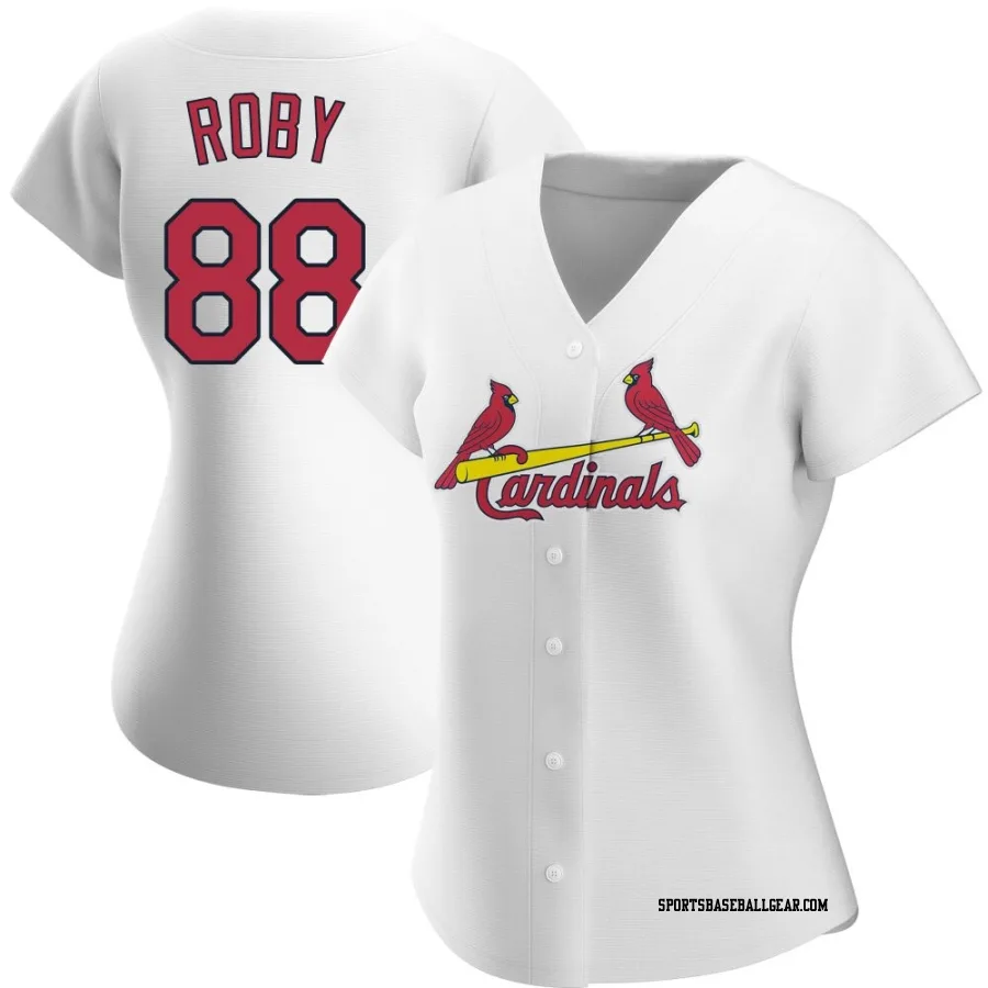 Tekoah Roby Women's St. Louis Cardinals White Authentic Home Jersey