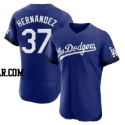 Teoscar Hernandez Men's Los Angeles Dodgers Royal Authentic 2021 City Connect Jersey