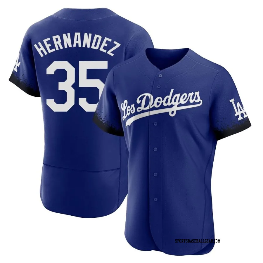 Teoscar Hernandez Men's Los Angeles Dodgers Royal Authentic 2021 City Connect Jersey