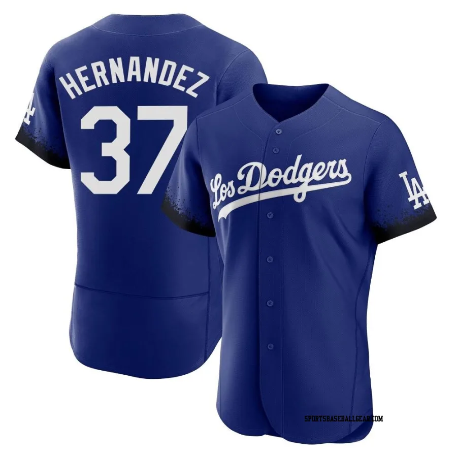 Teoscar Hernandez Men's Los Angeles Dodgers Royal Authentic 2021 City Connect Jersey