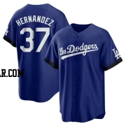 Teoscar Hernandez Men's Los Angeles Dodgers Royal Replica 2021 City Connect Jersey