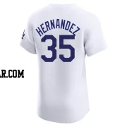 Teoscar Hernandez Men's Los Angeles Dodgers White Elite Home Jersey