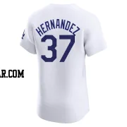 Teoscar Hernandez Men's Los Angeles Dodgers White Elite Home Jersey