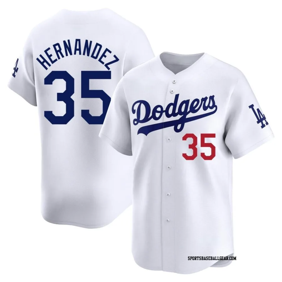 Teoscar Hernandez Men's Los Angeles Dodgers White Limited Home Jersey