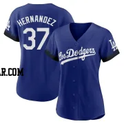 Teoscar Hernandez Women's Los Angeles Dodgers Royal Authentic 2021 City Connect Jersey