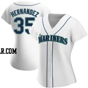 Teoscar Hernandez Women's Seattle Mariners White Authentic Home Jersey