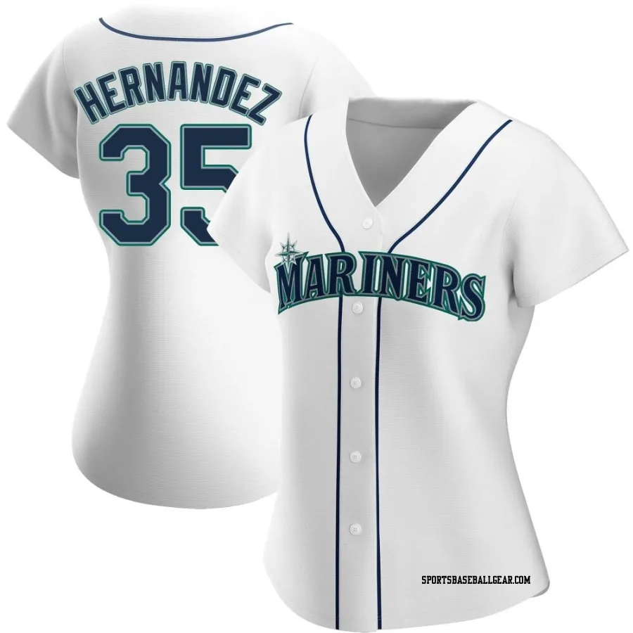 Teoscar Hernandez Women's Seattle Mariners White Authentic Home Jersey