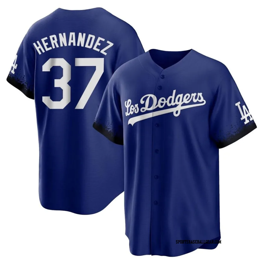 Teoscar Hernandez Youth Los Angeles Dodgers Royal Replica 2021 City Connect Jersey