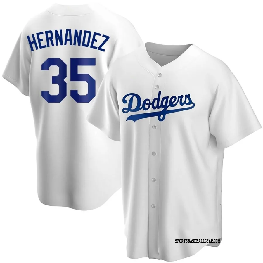 Teoscar Hernandez Youth Los Angeles Dodgers White Replica Home Jersey