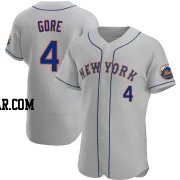 Terrance Gore Men's New York Mets Gray Authentic Road Jersey