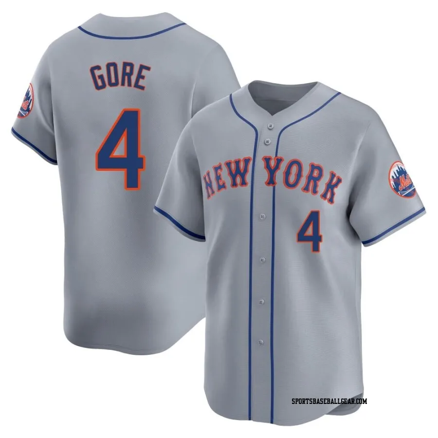 Terrance Gore Men's New York Mets Gray Limited Away Jersey