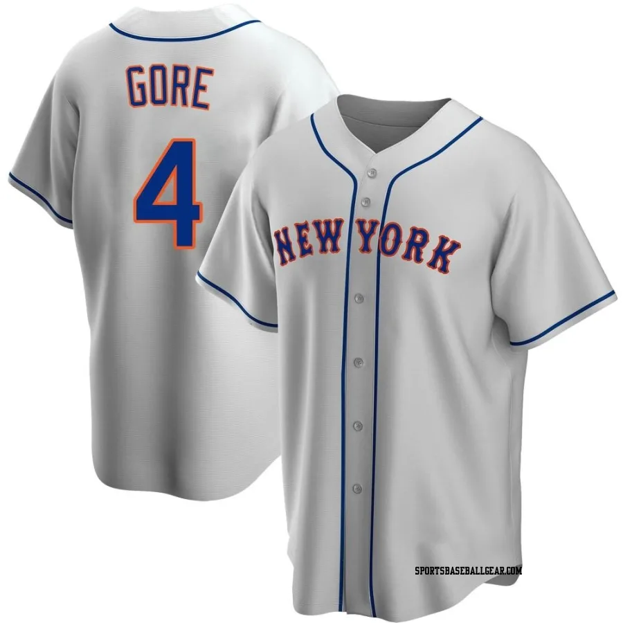 Terrance Gore Men's New York Mets Gray Replica Road Jersey