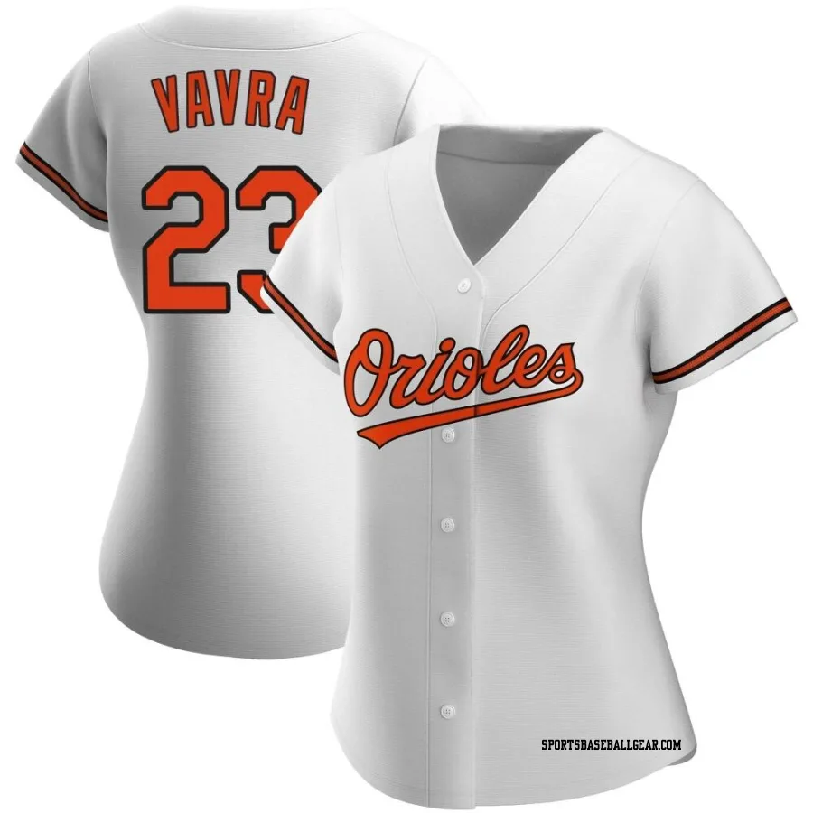 Terrin Vavra Women's Baltimore Orioles White Authentic Home Jersey