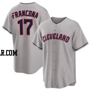 Terry Francona Men's Cleveland Guardians Gray Replica Road Jersey