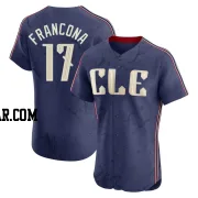 Terry Francona Men's Cleveland Guardians Navy Elite 2024 City Connect Jersey