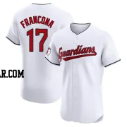 Terry Francona Men's Cleveland Guardians White Elite Home Jersey