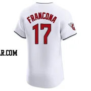 Terry Francona Men's Cleveland Guardians White Elite Home Jersey