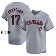 Terry Francona Youth Cleveland Guardians Gray Limited Road Jersey