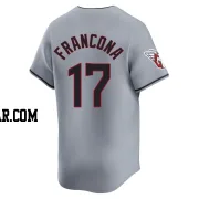 Terry Francona Youth Cleveland Guardians Gray Limited Road Jersey