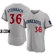 Terry Steinbach Men's Minnesota Twins Gray Authentic Road Jersey