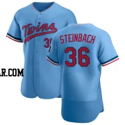 Terry Steinbach Men's Minnesota Twins Light Blue Authentic Alternate Jersey