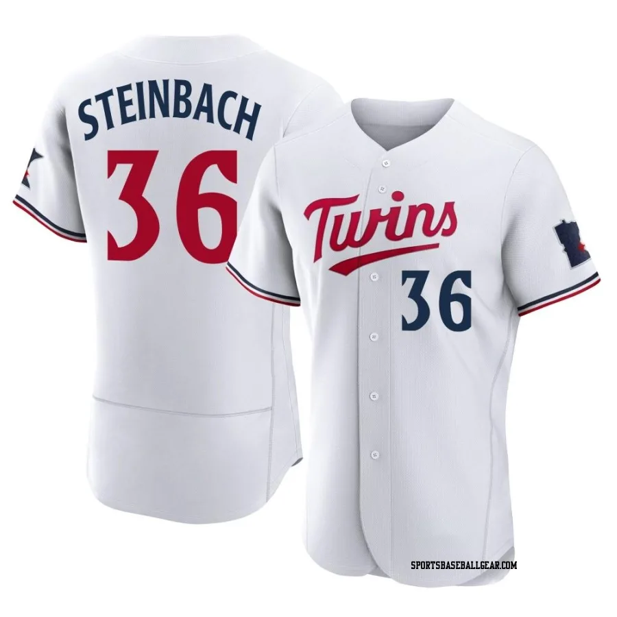 Terry Steinbach Men's Minnesota Twins White Authentic Home Jersey