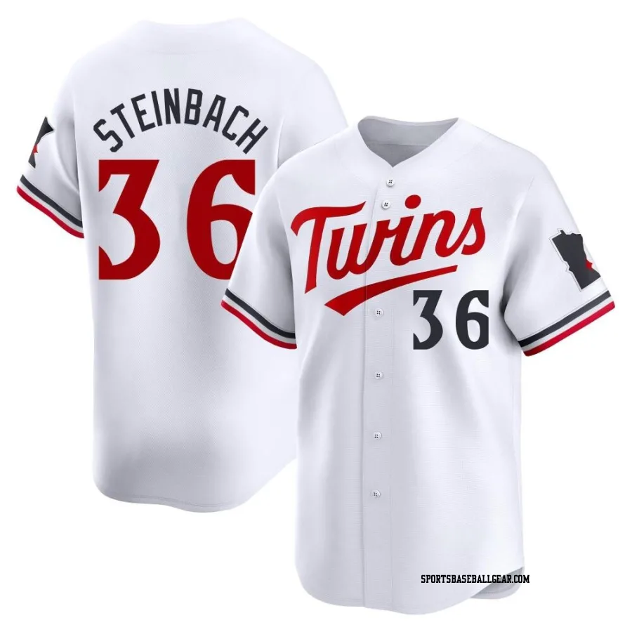 Terry Steinbach Men's Minnesota Twins White Limited Home Jersey