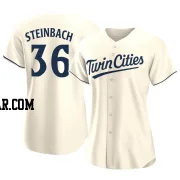 Terry Steinbach Women's Minnesota Twins Cream Authentic Alternate Jersey