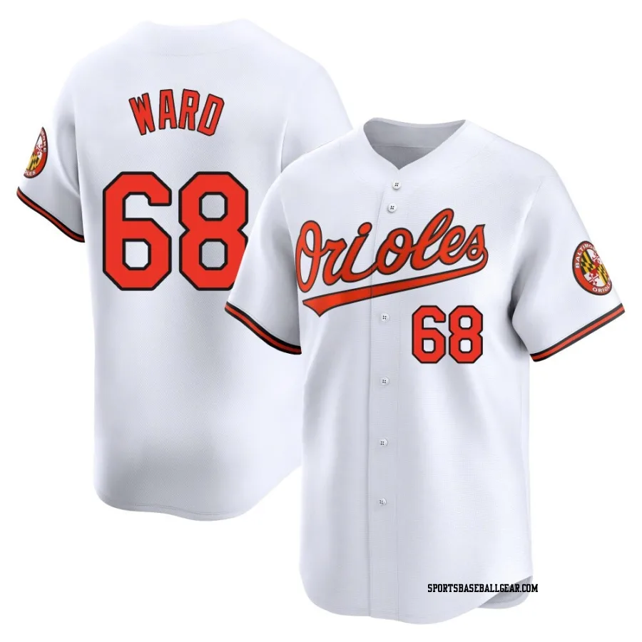 Thaddeus Ward Men's Baltimore Orioles White Limited Home Jersey