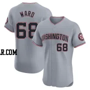 Thaddeus Ward Men's Washington Nationals Gray Elite Road Jersey