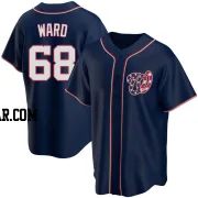 Thaddeus Ward Men's Washington Nationals Navy Replica Alternate Team Jersey