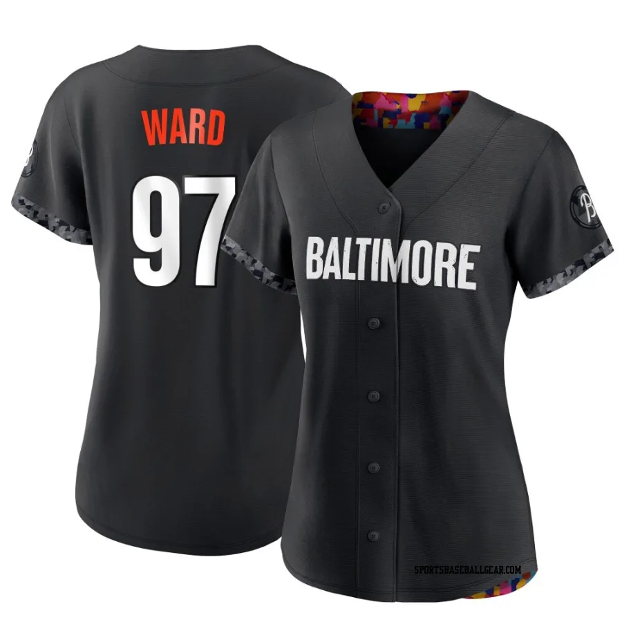 Thaddeus Ward Women's Baltimore Orioles Black Authentic 2023 City Connect Jersey