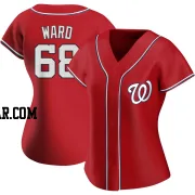 Thaddeus Ward Women's Washington Nationals Red Authentic Alternate Jersey