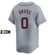 Thomas Bruss Men's Detroit Tigers Gray Limited Road Jersey