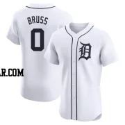 Thomas Bruss Men's Detroit Tigers White Elite Home Jersey