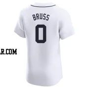 Thomas Bruss Men's Detroit Tigers White Elite Home Jersey