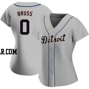 Thomas Bruss Women's Detroit Tigers Gray Authentic Road Jersey