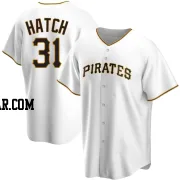 Thomas Hatch Men's Pittsburgh Pirates White Replica Home Jersey