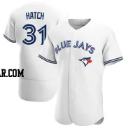 Thomas Hatch Men's Toronto Blue Jays White Authentic Home Jersey