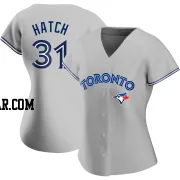 Thomas Hatch Women's Toronto Blue Jays Gray Authentic Road Jersey