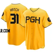 Thomas Hatch Youth Pittsburgh Pirates Gold Replica 2023 City Connect Jersey