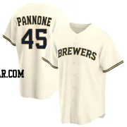 Thomas Pannone Youth Milwaukee Brewers Cream Replica Home Jersey