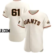 Thomas Szapucki Men's San Francisco Giants Cream Authentic Home Jersey