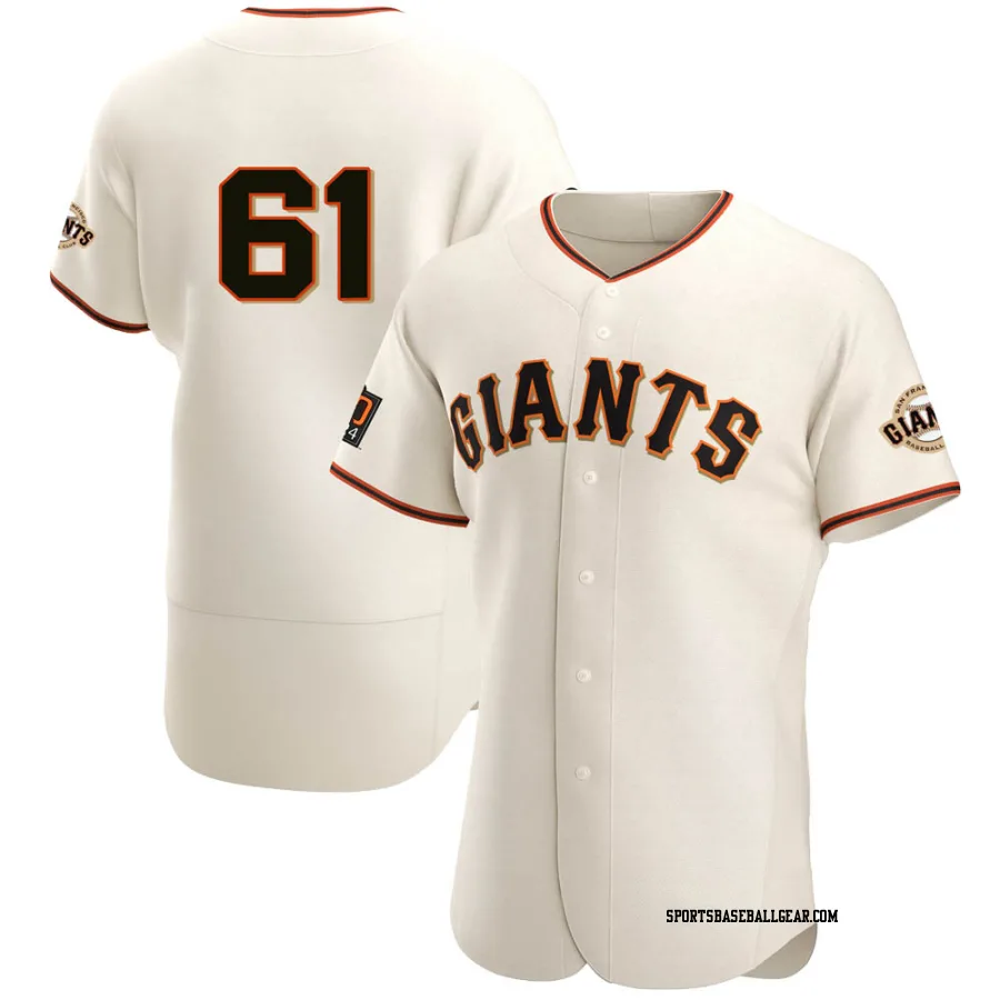 Thomas Szapucki Men's San Francisco Giants Cream Authentic Home Jersey